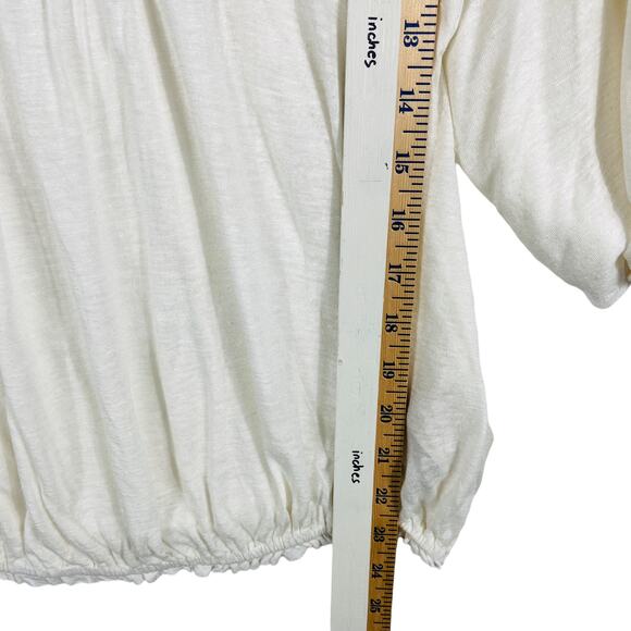 Nwt Free People Moonlight Gold Metal Ring Cochet Peasant Top Size XS - Picture 6 of 7